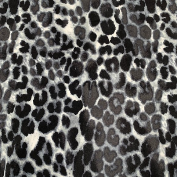 Express Snow Leopard Black Grey Tank Top Split Back XS Sheer Blouse Scoop Neck - Picture 4 of 11